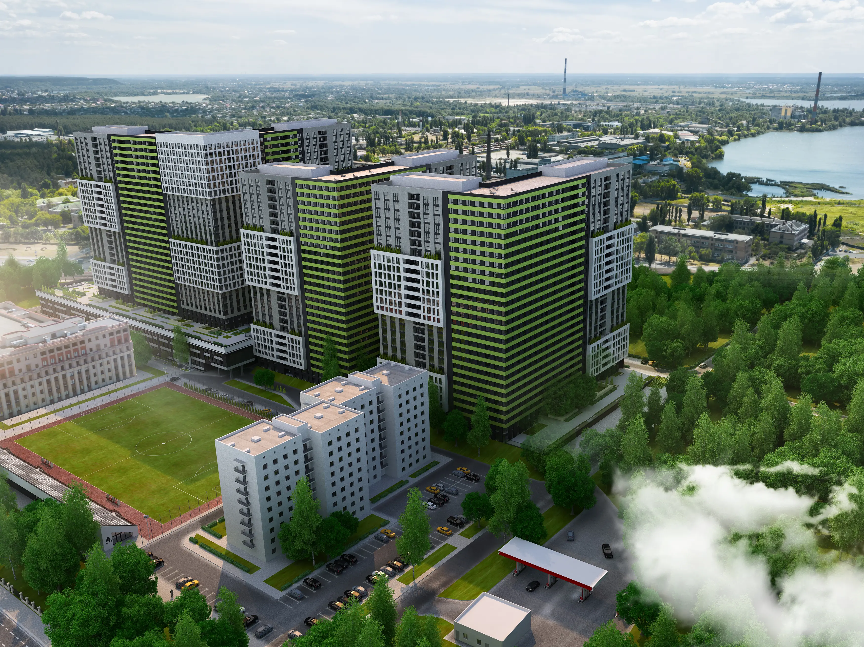 Вид з ЖК Olympic Park