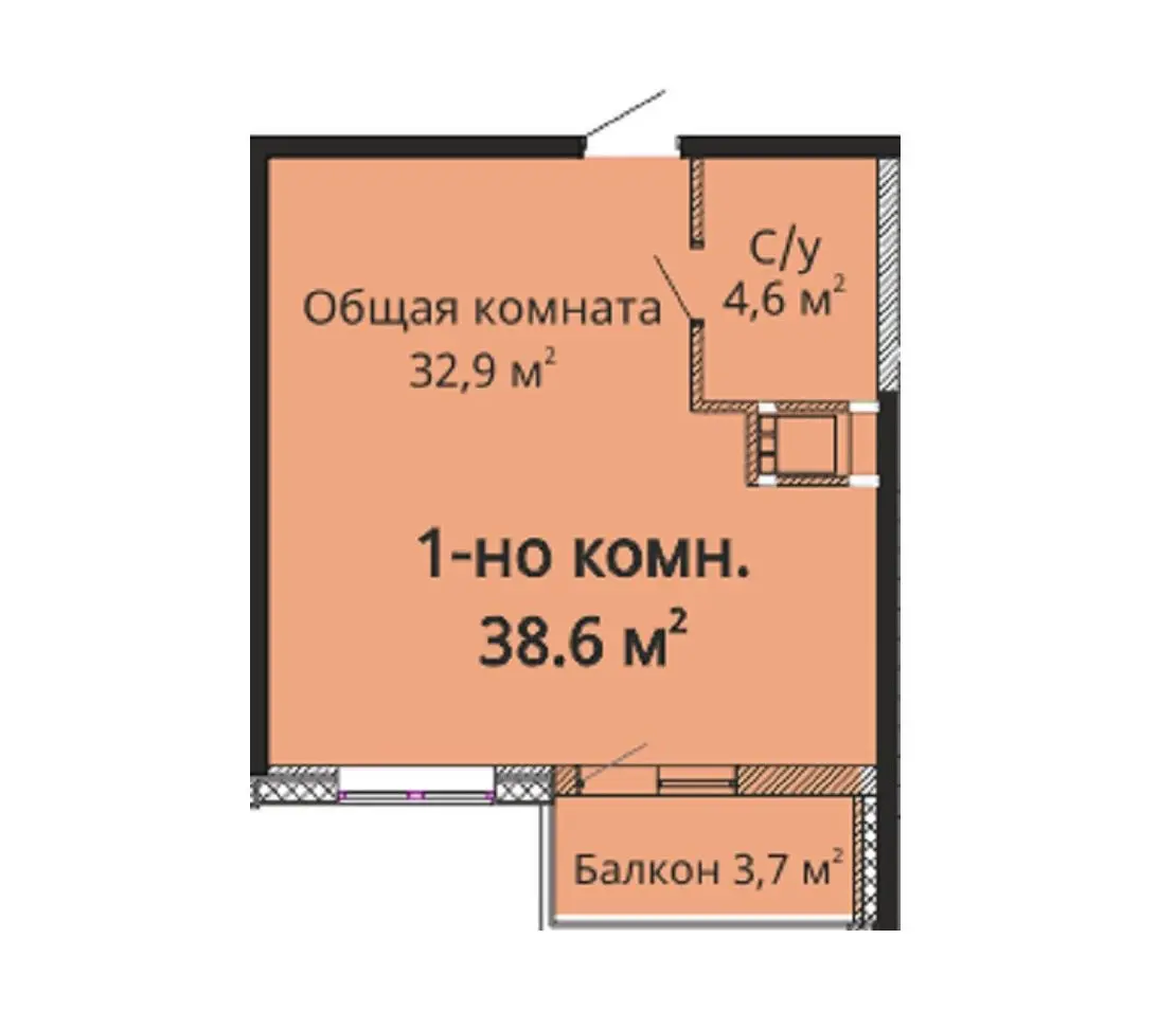 Фото Продаю 1 кімнатну квартиру, 40 кв. м, Михайлівська вул. 8 Одеса, ціна: 31000 $, код 194