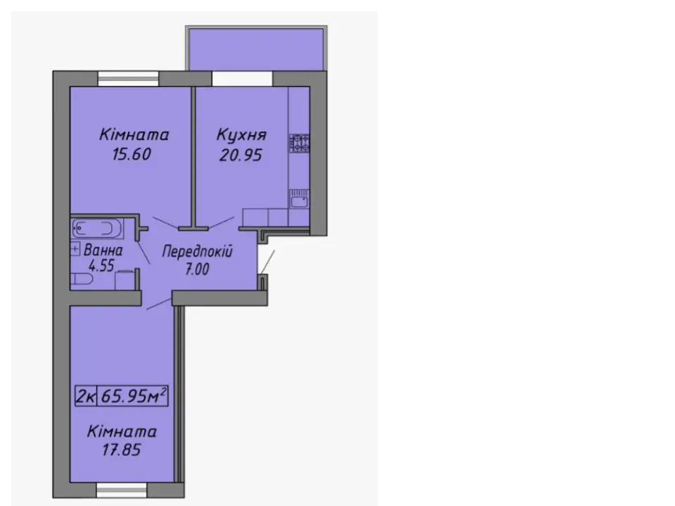 Фото Продаю 2 кімнатну квартиру, 65.95 кв. м, Августина Волошина вул. 2 Івано-Франківськ, ціна: 65653 $, код 248