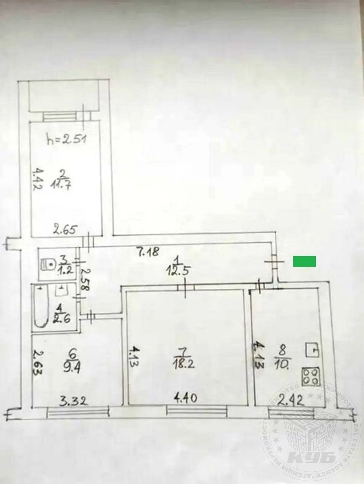 Фото Продаю 3 кімнатну квартиру, 69 кв. м, Депутатська вул. 6 Київ, ціна: 67000 $, код 292