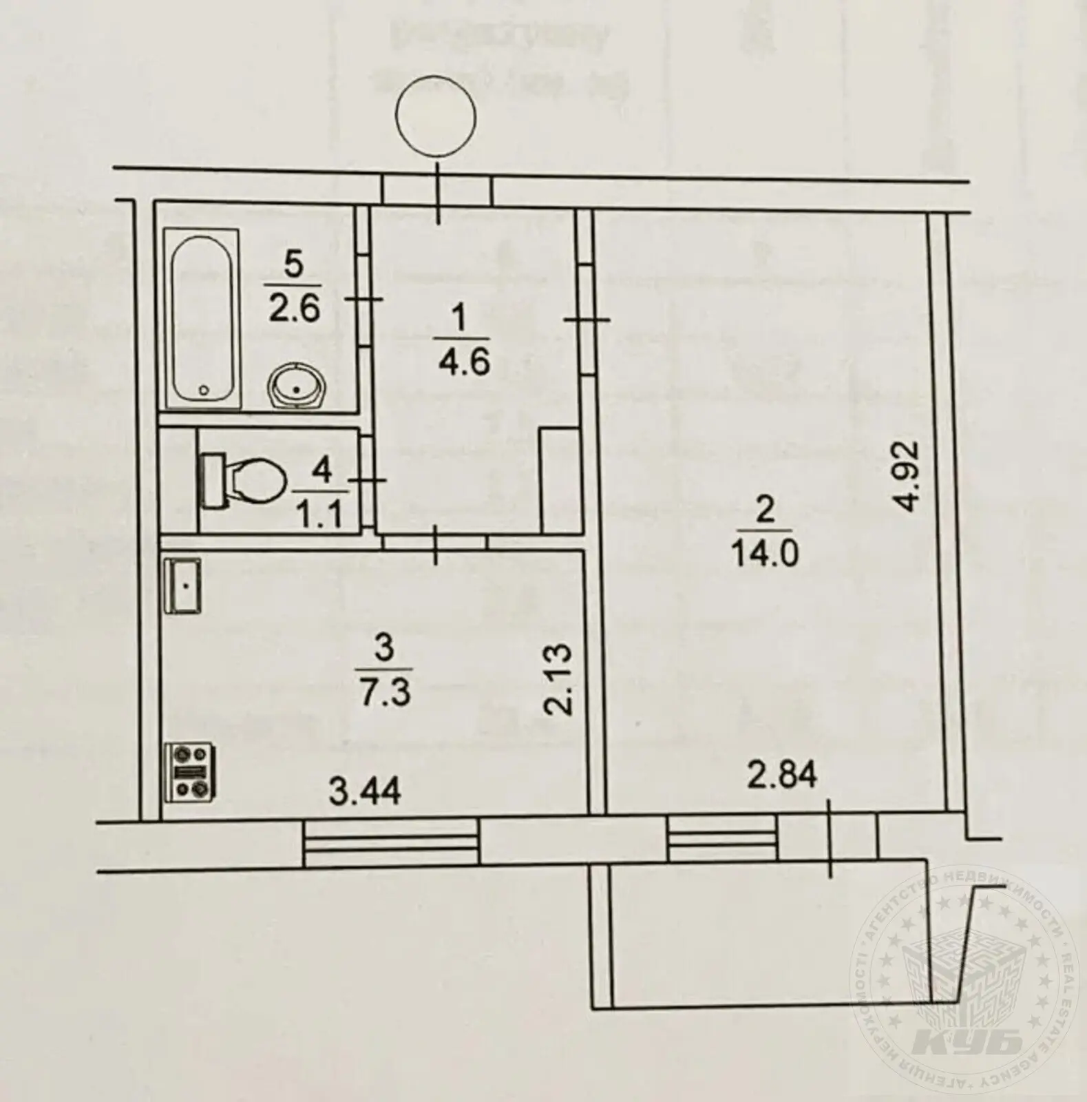 Фото Продаю 1 кімнатну квартиру, 32 кв. м, Чорнобильська вул.  Київ, ціна: 50000 $, код 295