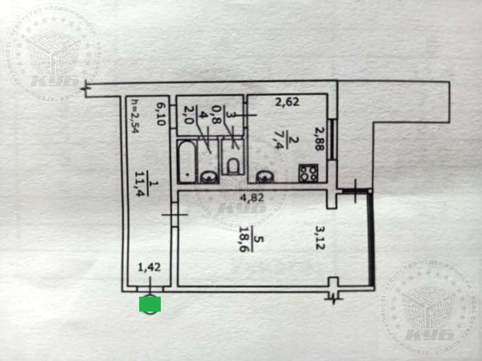 Фото Продаю 1 кімнатну квартиру, 42 кв. м, Підлісна вул.  Київ, ціна: 37000 $, код 335