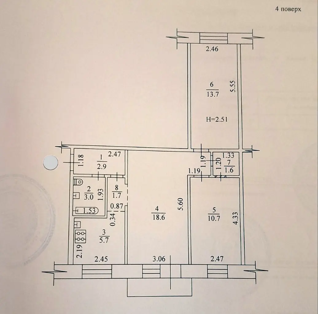 Фото Продаю 3 кімнатну квартиру, 60 кв. м, Танкопія вул. 24 Харків, ціна: 33800 $, код 409