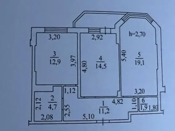 Фото Selling a 2-room apartment, 65.5 sq.m., Ovidiopolska Road 3 Odesa, price: 37000 $, code 435