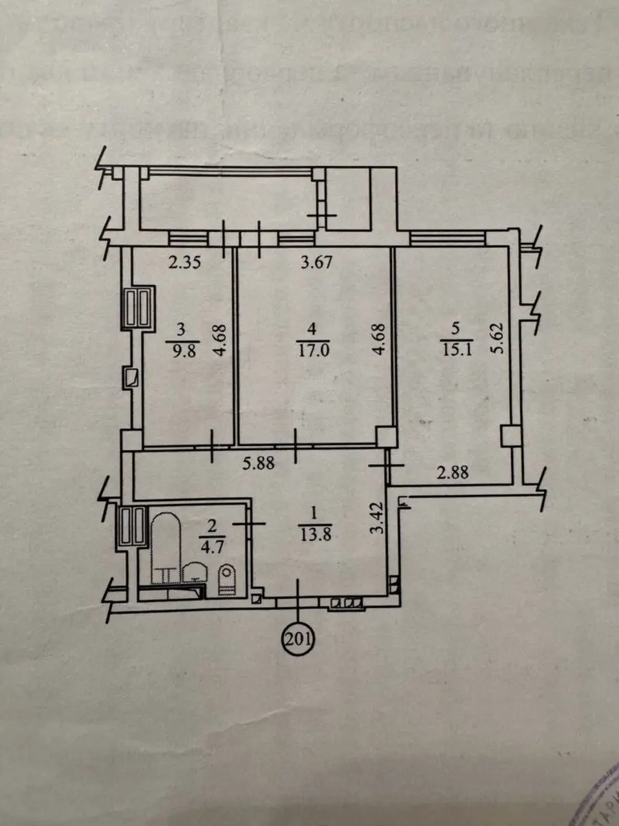 Фото Selling a 2-room apartment, 67 sq.m., Kadetskyi Hai Street 6 Kyiv, price: 3234000 грн, code 477