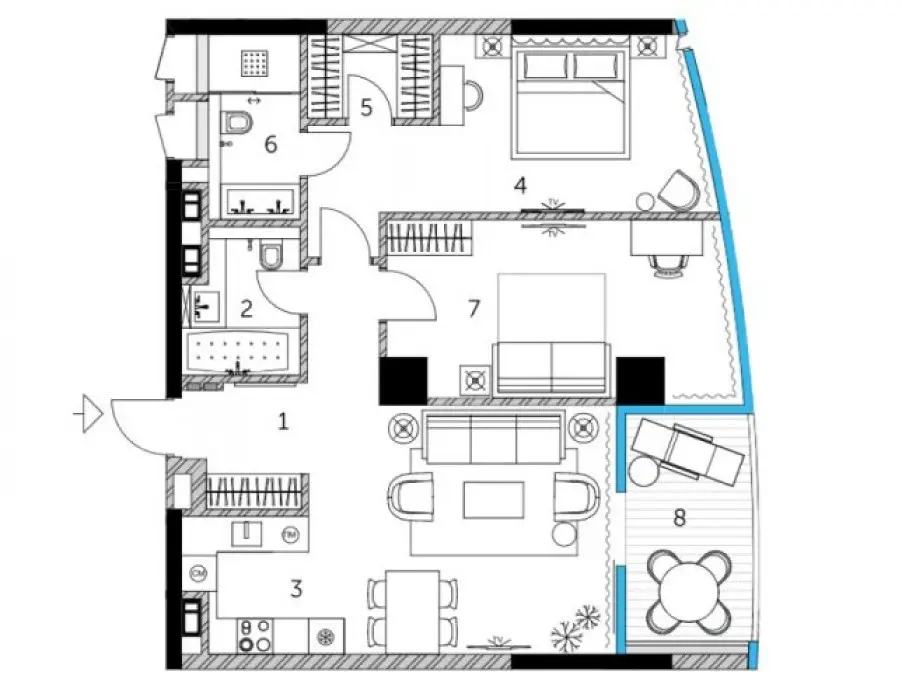 Фото Selling a 3-room apartment, 84 sq.m., John Paul II Street (Patrisa Lumumby Street) 10/2 Kyiv, price: 310000 $, code 615