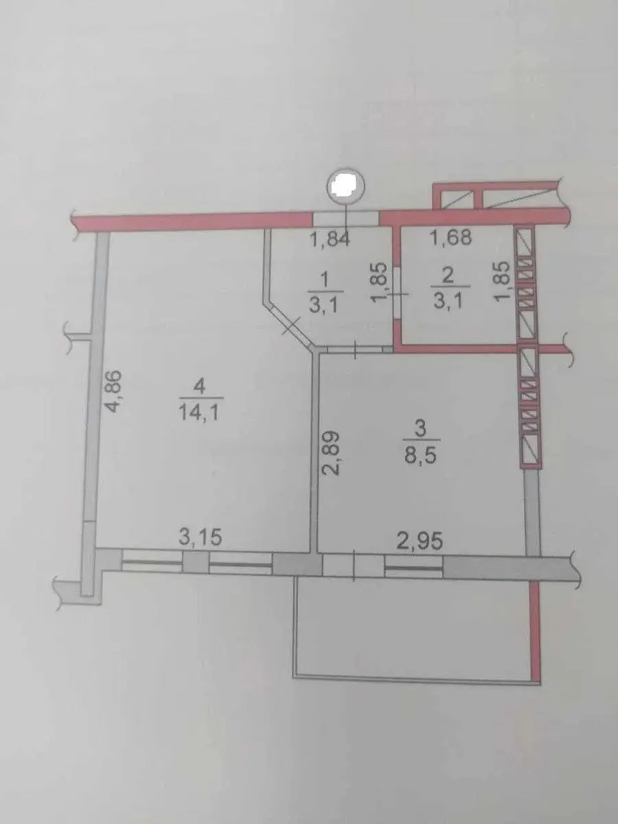 Фото Selling a 1-room apartment, 31 sq.m., Metrolohichna Street 42 Kyiv, price: 66000 $, code 618