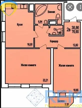 Фото Продаю 2-комнатную квартиру, 77 кв. м, Фонтанская дорога  Одесса, цена: 45000 $, код 684