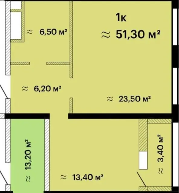 Фото Продаю 1 кімнатну квартиру, 51 кв. м, Жаботинського вул. (Пролетарская)  Одеса, ціна: 45000 $, код 717