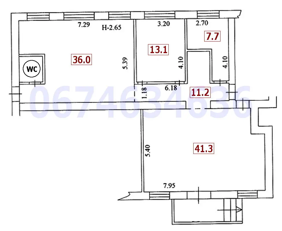 Фото Rent a retail space, Povitroflotskyi Avenue 10 Kyiv for long-term rent, price: 44000 UAH, code 853