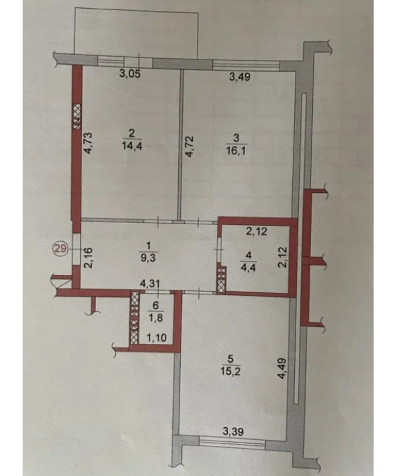 Фото Selling a 2-room apartment, 62 sq.m., Metrolohichna Street 58 Kyiv, price: 88000 $, code 892