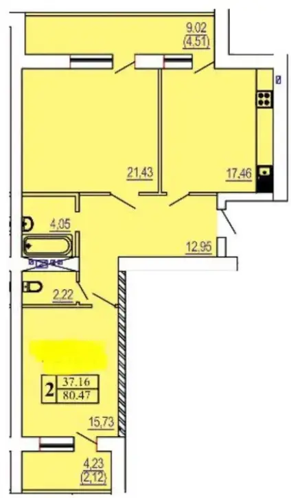Фото Продаю 2-комнатную квартиру, 81 кв. м, Зоопарковая ул.  Одесса, цена: 85000 $, код 1176