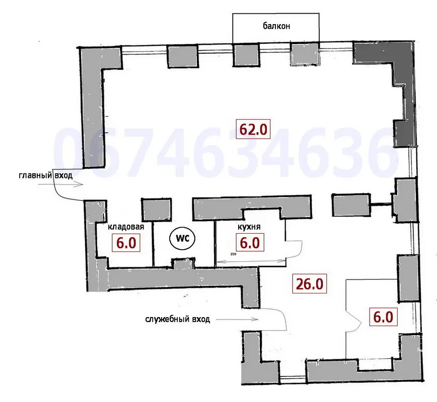 Фото Rent an office, Antonovycha Street (Horkoho Street) 3 Kyiv for long-term rent, price: 42000 UAH, code 1217