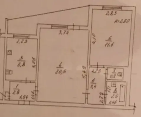 Фото Продаю 2 кімнатну квартиру, 53 кв. м, Інглезі вул.  Одеса, ціна: 39500 $, код 1230