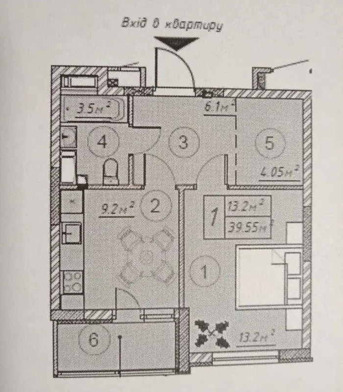 Фото Продаю 1 кімнатну квартиру, 41 кв. м, Ревуцького вул. 40В Київ, ціна: 65000 $, код 1233
