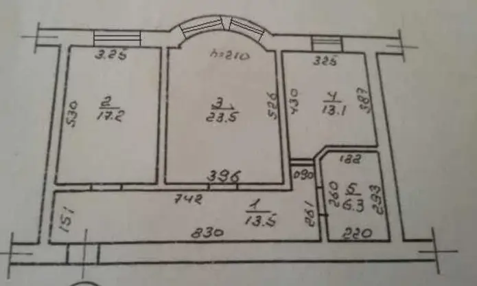 Фото Selling a 2-room apartment, 74 sq.m., Yevhena Chykalenka Street (Akademika Viliamsa Street)  Odesa, price: 47000 $, code 1289