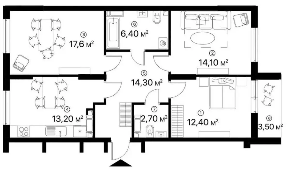 Фото Продаю 3 кімнатну квартиру, 84 кв. м, Ревуцького вул.  Київ, ціна: 96000 $, код 1301