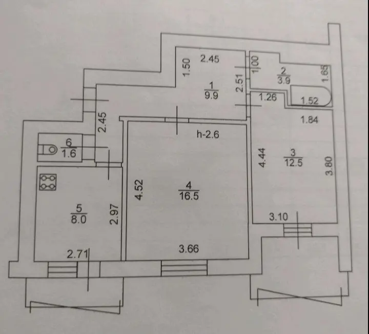 Фото Продаю 2 кімнатну квартиру, 58 кв. м, Івана Драча вул. (Тургенєвська) 15 Ірпінь, ціна: 48000 $, код 1394