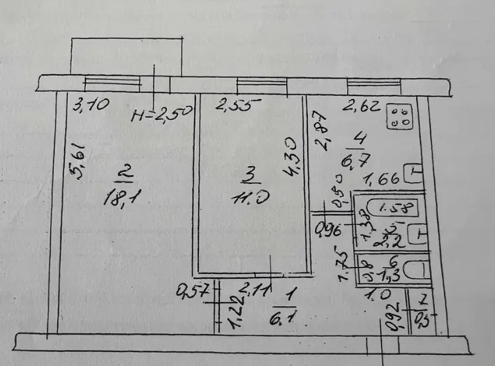Фото Selling a 2-room apartment, 47 sq.m., Akademika Hlushka Avenue  Odesa, price: 38000 $, code 1425