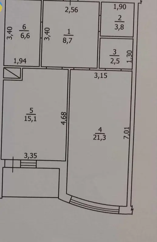 Фото Продаю 2 кімнатну квартиру, 60 кв. м, Аркадіївський пров.  Одеса, ціна: 87000 $, код 1453