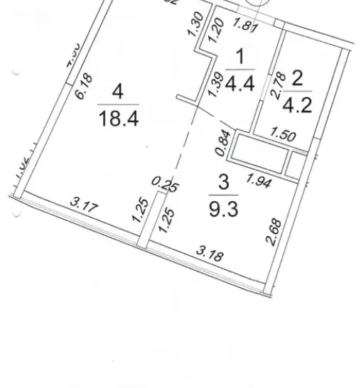 Фото Selling a 1-room apartment, 36 sq.m., Kamanina Street  Odesa, price: 73000 $, code 1496