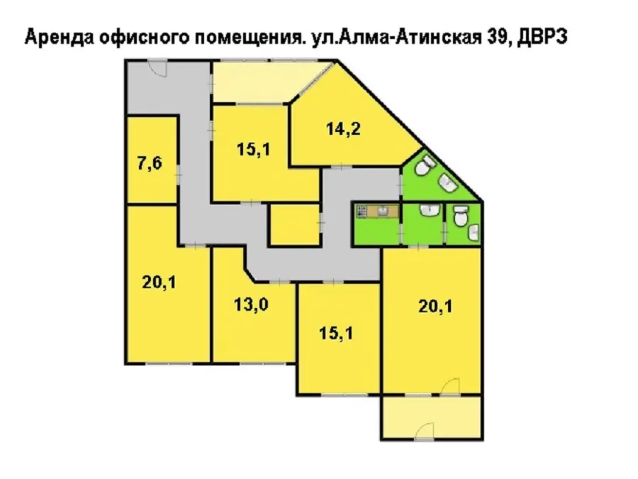 Фото Rent an office, Almatynska Street (Alma-Atynska Street) 39а Kyiv for long-term rent, price: 52000 UAH, code 1534