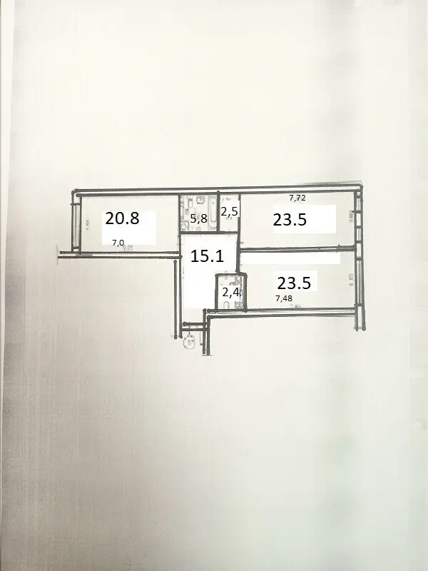 Фото Продаю 2 кімнатну квартиру, 94 кв. м, Центральна вул.  Київ, ціна: 96000 $, код 1545