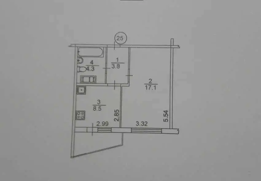 Фото Продаю 1-комнатную квартиру, 36 кв. м, Бориса Гмыри ул. 12Б Киев, цена: 57500 $, код 1576