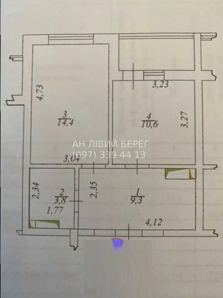 Фото Продаю 1 кімнатну квартиру, 42 кв. м, Ревуцького вул. 40 Київ, ціна: 64000 $, код 1651