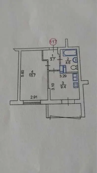 Фото Продаю 1 кімнатну квартиру, 37 кв. м, Архітектора Вербицького вул. 1 Київ, ціна: 72000 $, код 1660