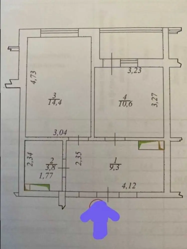 Фото Продаю 1-комнатную квартиру, 42 кв. м, Ревуцкого ул. 40 Киев, цена: 62000 $, код 1691