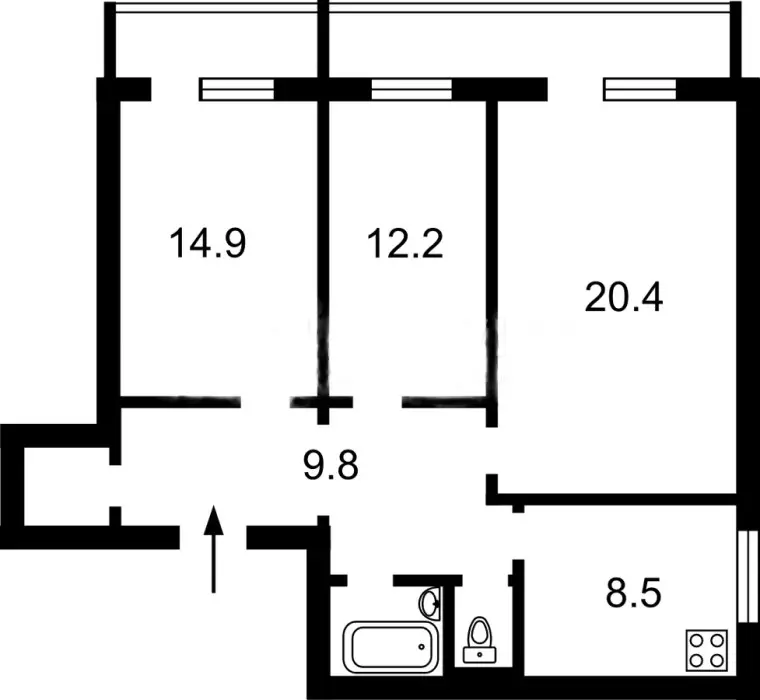 Фото Продаю 3 кімнатну квартиру, 77 кв. м, Січових Стрільців вул. (Артема) 59а Київ, ціна: 215600 $, код 1740