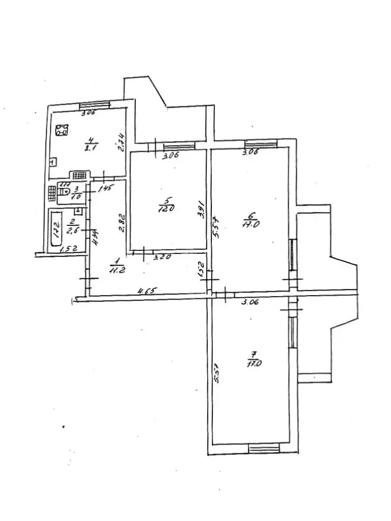 Фото Selling a 3-room apartment, 77 sq.m., Henerala Petrova Street 74/2 Odesa, price: 65000 $, code 1793