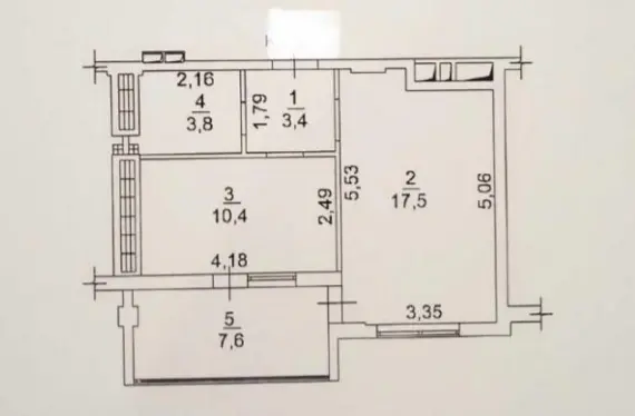 Фото Продаю 1 кімнатну квартиру, 43 кв. м, Будівельна вул.  Одеса, ціна: 32500 $, код 1891
