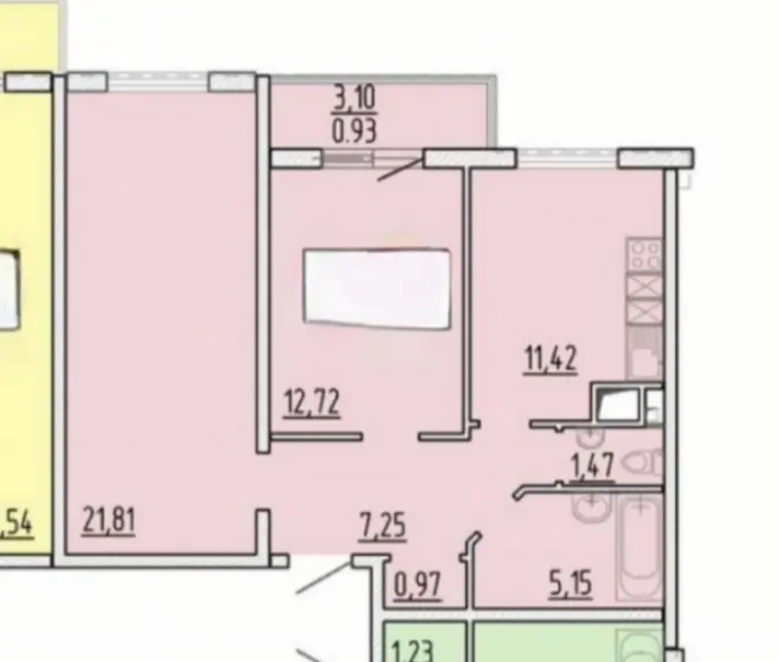 Фото Продаю 2-комнатную квартиру, 62 кв. м, Жемчужная ул. (Зелёная)  Одесса, цена: 54000 $, код 1894