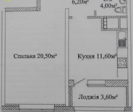Фото Selling a 1-room apartment, 46 sq.m., Varnenska Street  Odesa, price: 65000 $, code 1899