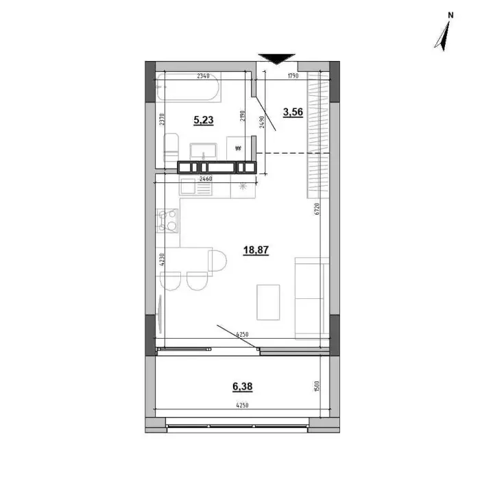 Фото Продаю 1 кімнатну квартиру, 34 кв. м, Клеманська вул. 3 Київ, ціна: 41400 $, код 1928