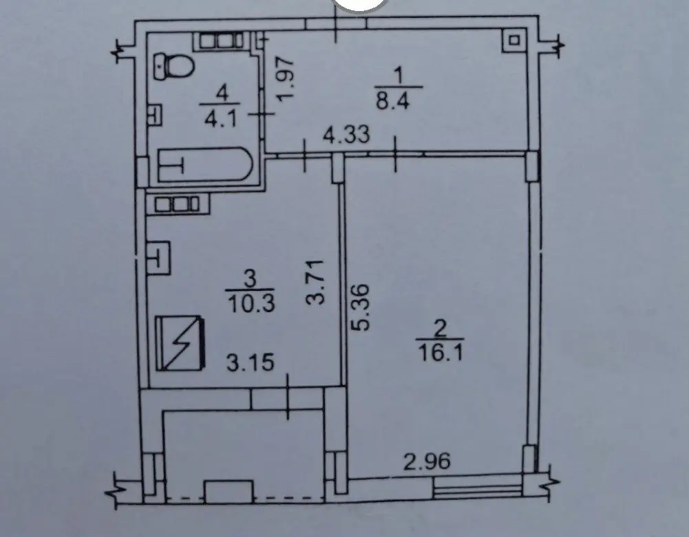 Фото Selling a 1-room apartment, 41 sq.m., Reheneratorna Street  Kyiv, price: 77000 $, code 2000