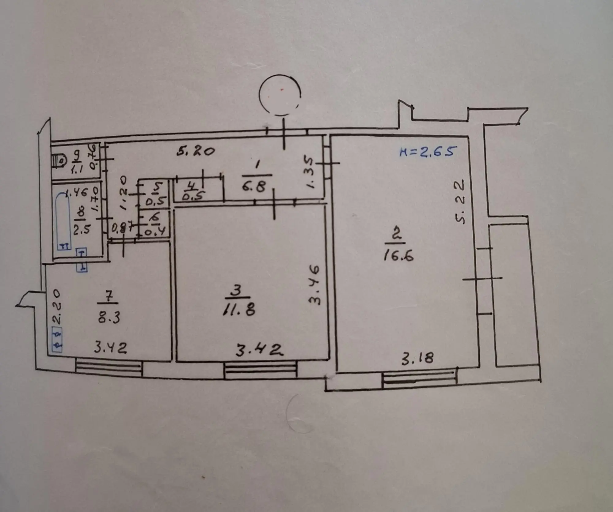 Фото Selling a 2-room apartment, 50 sq.m., Borzenka Street 3 Kharkiv, price: 24000 $, code 2009