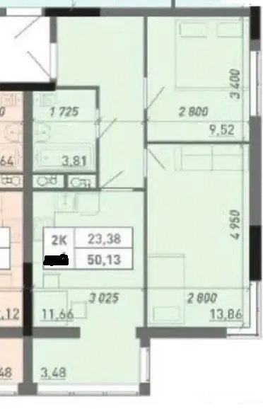 Фото Selling a 2-room apartment, 51 sq.m., Yevhena Chykalenka Street (Akademika Viliamsa Street)  Odesa, price: 43000 $, code 2027
