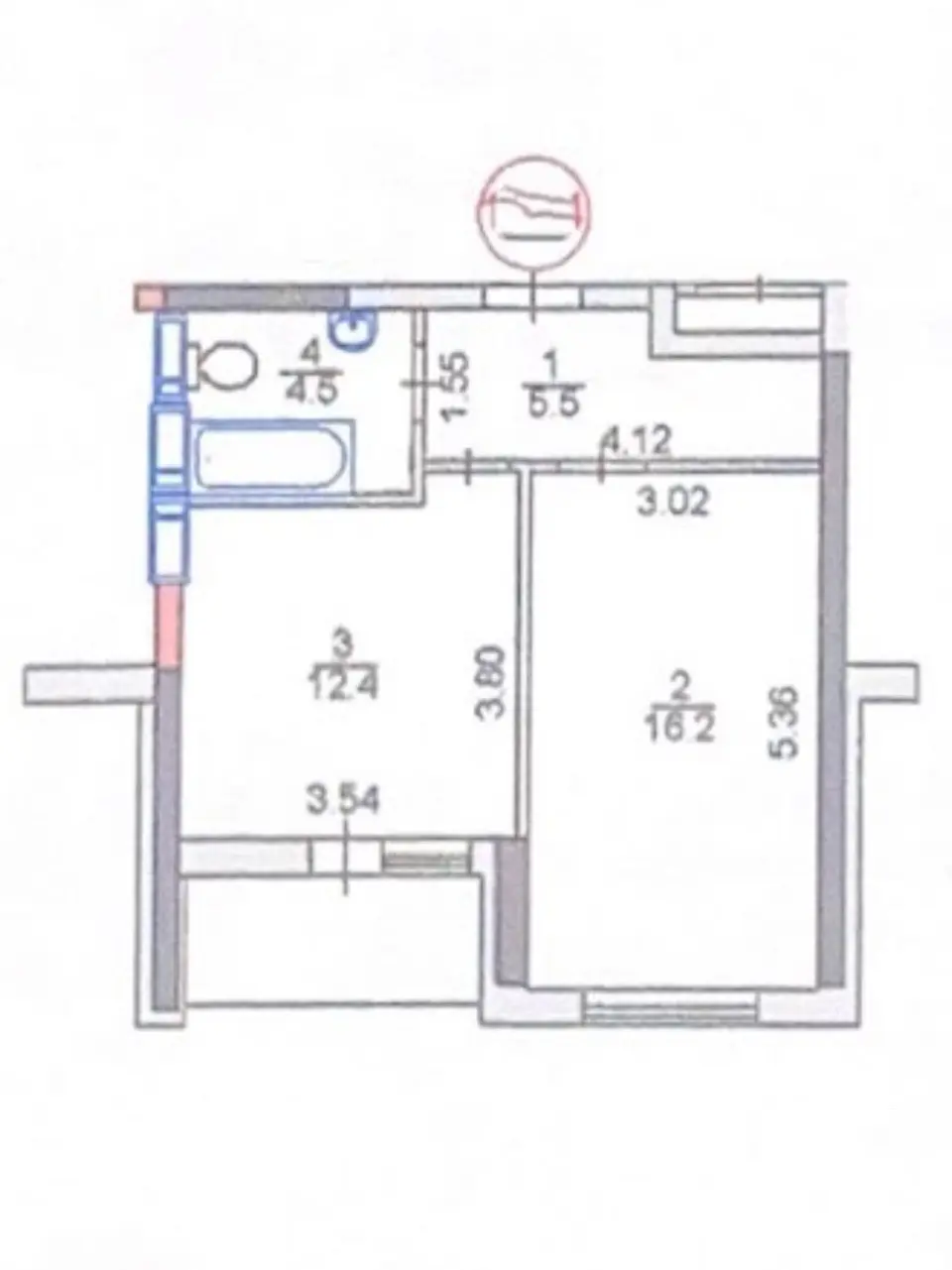 Фото Selling a 1-room apartment, 45 sq.m., Kakhovska Street 62а Kyiv, price: 74000 $, code 2035