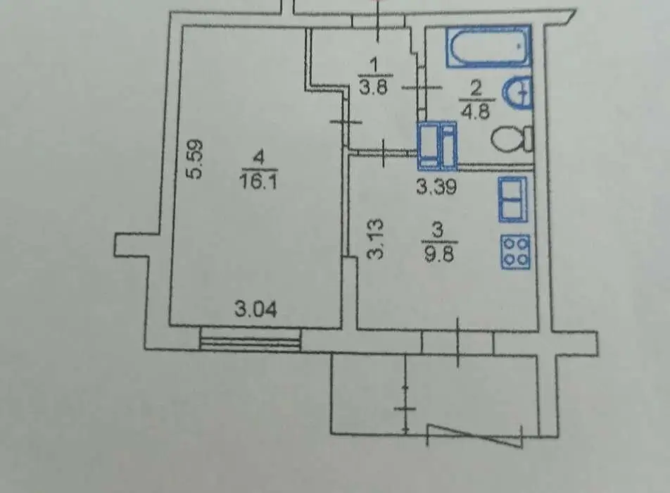 Фото Selling a 1-room apartment, 38 sq.m., Arkhitektora Verbytskoho Street 1 Kyiv, price: 67000 $, code 2048