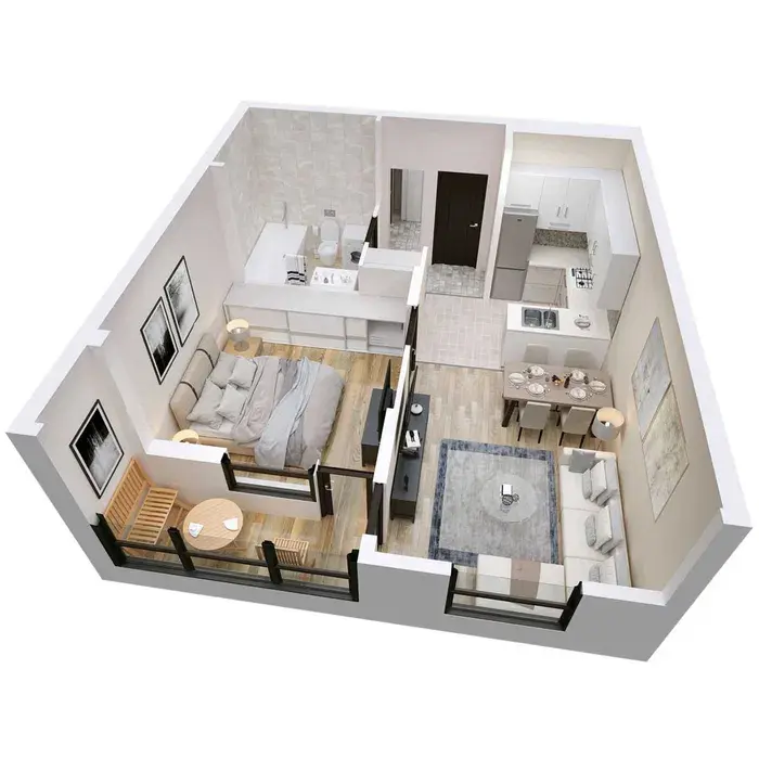Фото Продаю 1-комнатную квартиру, 42.18 кв. м, Городницкая ул.  Львов, цена: 56950 $, код 2188