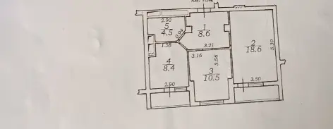 Фото Продаю 2-комнатную квартиру, 54 кв. м, Прохоровский пер.  Одесса, цена: 68000 $, код 2248