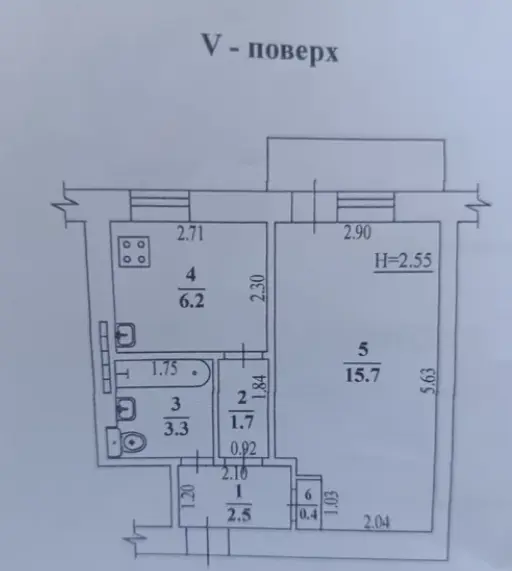 Фото Продаю 1 кімнатну квартиру, 31 кв. м, Фонтанська дорога  Одеса, ціна: 24500 $, код 2253
