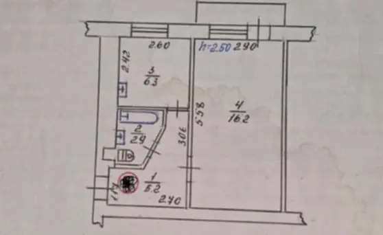 Фото Selling a 1-room apartment, 32 sq.m., Zavokzalnyi Lane  Boryspil, price: 28000 $, code 2288