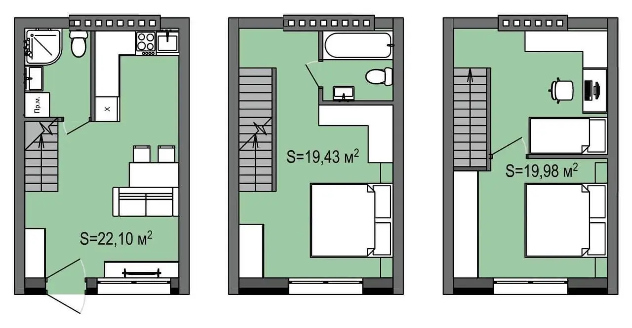 Фото Selling a 2-room apartment, 60 sq.m., Rovantsi, price: 35000 UAH, code 2301