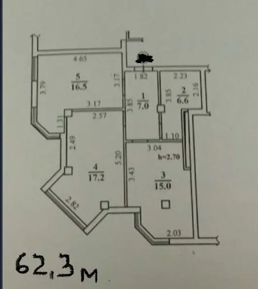 Фото Продаю 2 кімнатну квартиру, 63 кв. м, Разумовська вул.  Одеса, ціна: 70000 $, код 2313