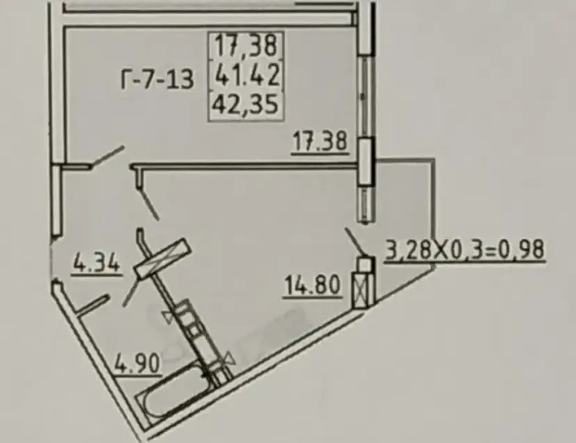 Фото Продаю 1 кімнатну квартиру, 42 кв. м, Люстдорфська дорога (Черноморская дорога)  Одеса, ціна: 41000 $, код 2340