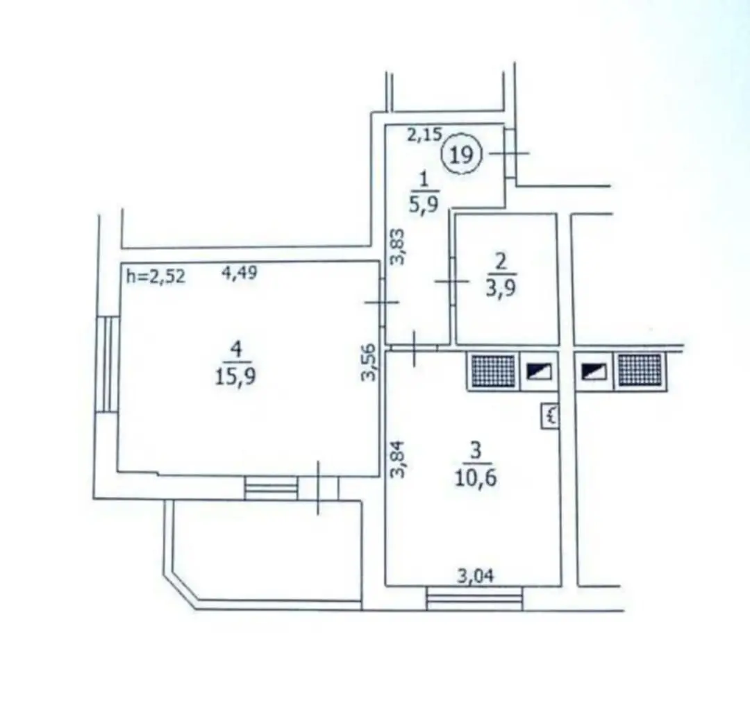 Фото Продаю 1-комнатную квартиру, 38 кв. м, Білодідівка ул. (Рабочая)  Борисполь, цена: 39999 $, код 2347